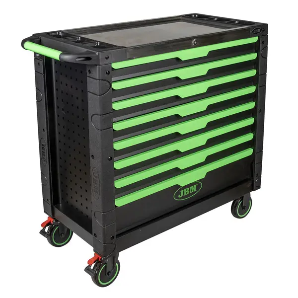 JBM 54688 - Chariot professionnel XL à 8 tiroirs, 468 outils inclus
