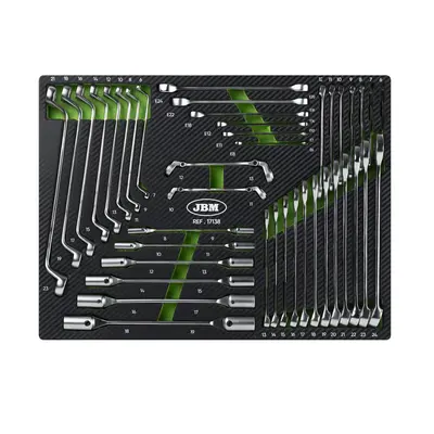 JBM 54718 - Chariot professionnel XL à 8 tiroirs, outils CRV 289 inclus
