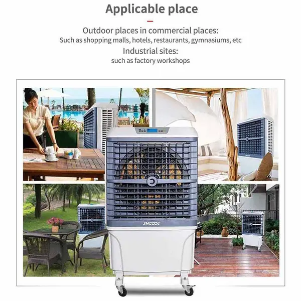 Application extérieure JHCOOL JH802 - Refroidisseur évaporatif avec Bluetooth
