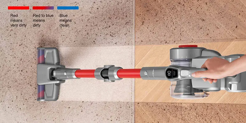 Jimmy H9 - Balai électrique intelligent avec capteurs de poussière