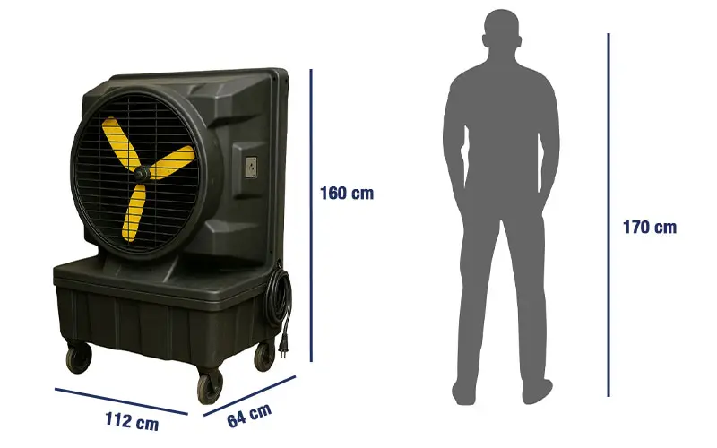 Dimensions de la glacière Kalterman KM22