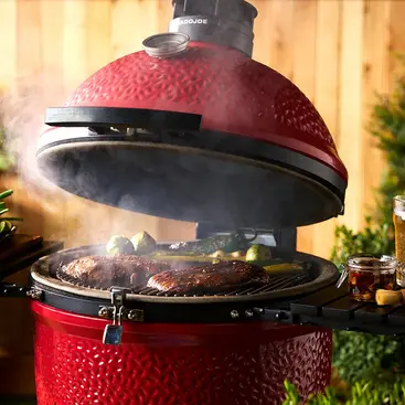 Kamado Joe Big Joe II BJ24RHC - Grill et fumoir à 2 niveaux 3100210