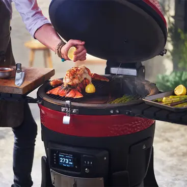 Kamado Joe Konnected Joe KJ15041523 - Barbecue numérique et fumoir à charbon de bois en céramique 3100214