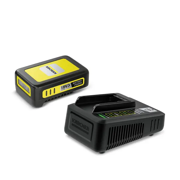 Kit batterie Karcher 18/25 + chargeur rapide 2.445-063.0 pour machines Karcher 18 V