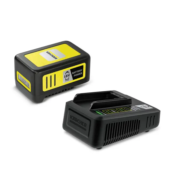 Kit batterie Karcher 18/50 + chargeur rapide 2.445-063.0 pour machines Karcher 18 V