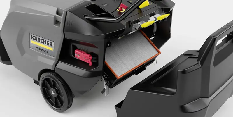 Karcher KM 85/50 W Bp - Balayeuse avec bac à déchets 50L