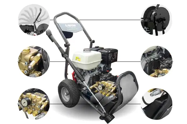 Nettoyeur haute pression à essence Lavor Thermic 2W 13 H avec moteur Honda GX 390