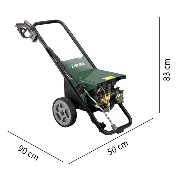 Dimensions du nettoyeur haute pression professionnel Lavor Donec R 2015 400V