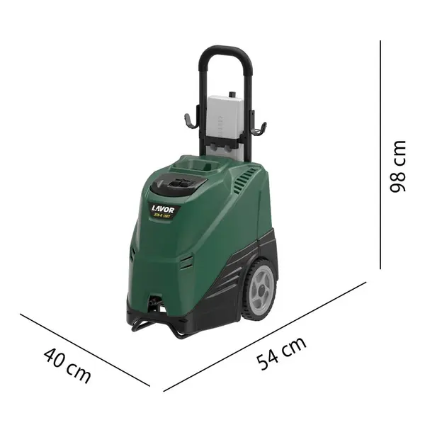 Dimensions et mesures de la machine de nettoyage professionnelle à eau chaude Lavor XTR-R 1007