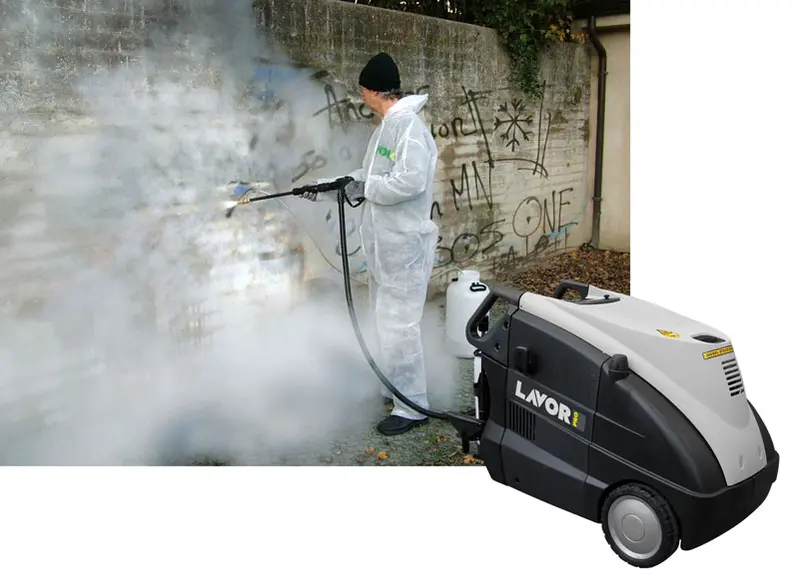Lavor Graffitti Waster - Nettoyeur vapeur pour l'élimination des graffitis et le nettoyage industriel
