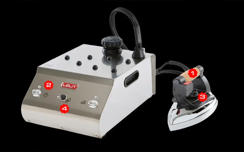Lelit Yves PS321 - Fer à repasser avec chaudière 1,4 L en ACIER INOXYDABLE