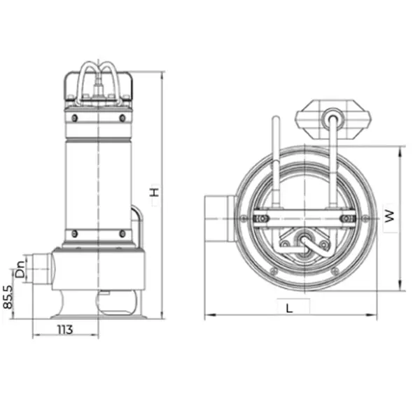 Pompe de drainage électrique Leo LSWS pour eaux chargées et sales