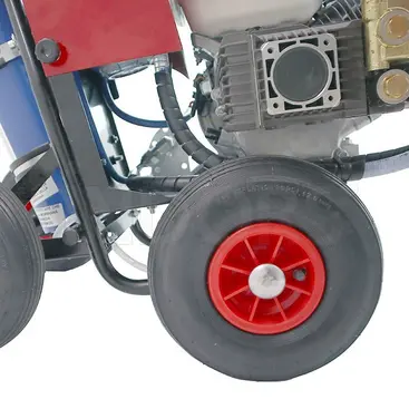 roues solides et larges Hydro Pure Kart HPK-S-MAXI - Machine de nettoyage de panneaux photovoltaïques