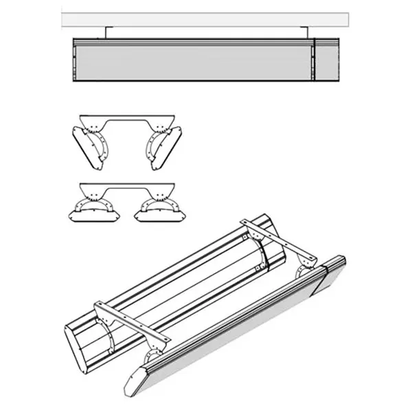 MO-EL Twin Bracket 7704 - Support de lampe double