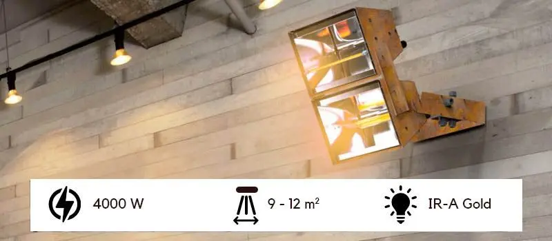 MO-EL Hathor Deep 892L / 892P - Lampe chauffante infrarouge double à ondes courtes