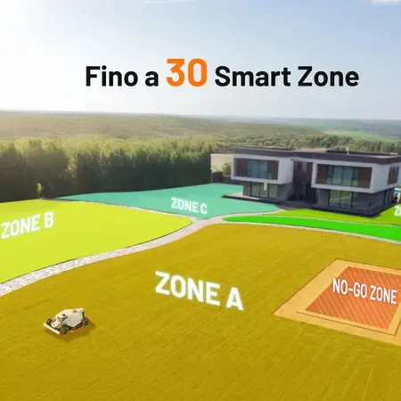 Tondeuse à gazon robotisée sans fil Mammotion LUBA 3 AWD 10000 pour pelouses jusqu'à 10 000 m²