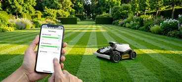Mammotion Luba Mini 2 AWD 1000 - Tondeuse à gazon robotisée sans fil avec zone de tonte périmétrique de 1000 m²