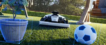 Mammotion Luba Mini 2 AWD 1000 - Tondeuse à gazon robotisée sans fil avec zone de tonte périmétrique de 1000 m²