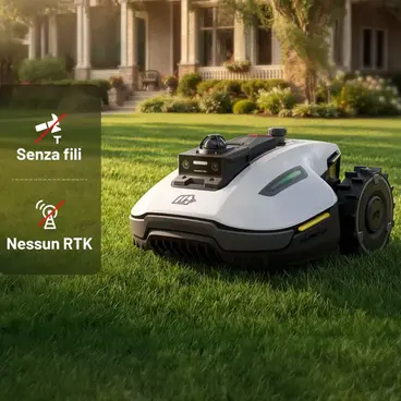Mammotion Yuka Mini 2 1000 - Tondeuse à gazon robotisée sans fil avec zone de tonte périmétrique de 1000 m²