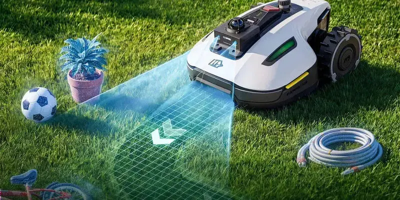 Mammotion Yuka Mini 2 1000 - Tondeuse à gazon robotisée sans fil avec zone de tonte périmétrique de 1000 m²