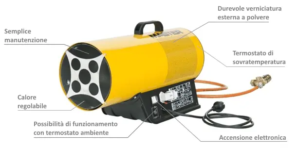 Master BLP 53 ET - Générateur d'air chaud à gaz