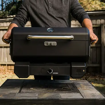 Masterbuilt Portable - Barbecue au charbon de bois portable, version mobile ou sur chariot