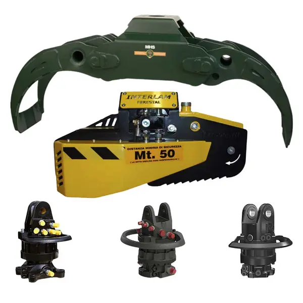 MHS TMR 1400 HD Renforcé + IT 500 CTH - Pince avec kit tronçonneuse 50 cm et rotateur
