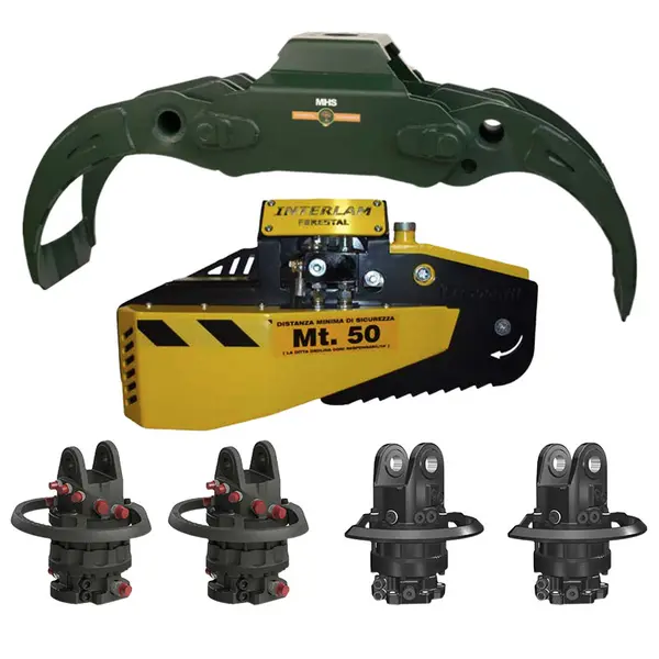 MHS TMR 1600 HD Renforcé + IT 800 MS - Pince avec Kit Tronçonneuse 70 cm et Rotateur