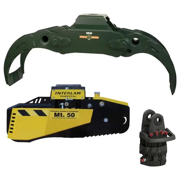 MHS TMR 1800 HD Renforcé + IT 800 MS - Pince avec Kit Tronçonneuse 70 cm et Rotateur