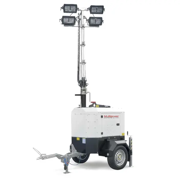 Multipower MI7000YMC 10041 - Tour d'éclairage LED 7 m avec Générateur Intégré