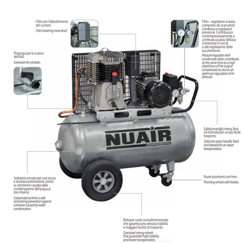 Nuair NB4/4CT/90G - Compresseurs à courroie