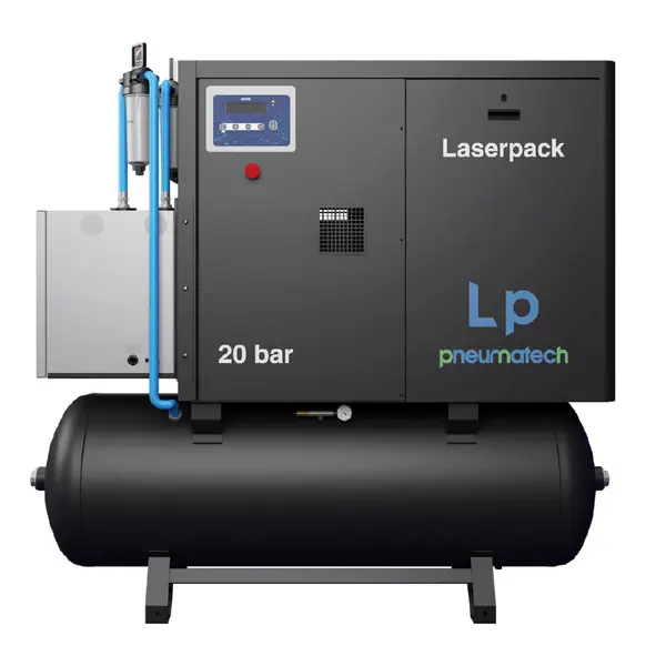 Pneumatech LP Laserpack - Compresseur à vis lubrifié pour découpe laser 20 bar