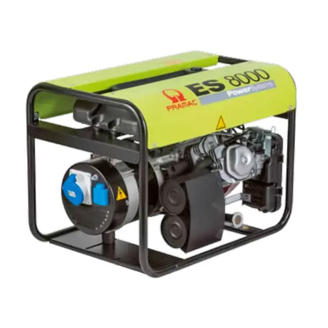 Groupe électrogène triphasé Pramac ES8000 de 8,3 kW avec moteur Honda GX390