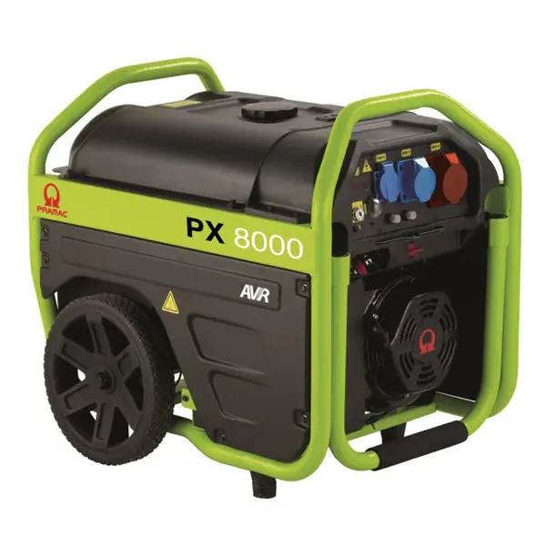 Groupe électrogène sur remorque Pramac PX 8000 triphasé PK472TX2000 avec régulateur de vitesse automatique 400 V