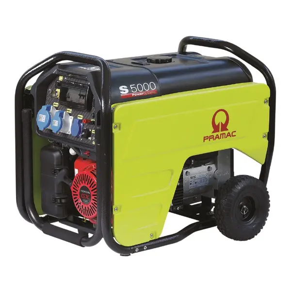 Groupe électrogène à essence monophasé Pramac S5000 de 5,1 kW