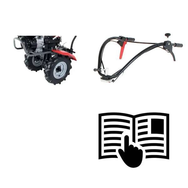 Équipement inclus : motoculteur professionnel Pubert Maestro 65 H avec 6 fraises et un moteur de 196 cm³.
