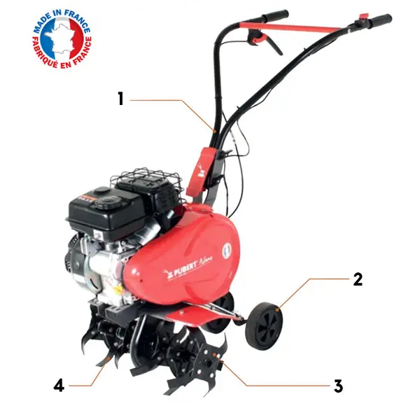 Motobineuse à moteur essence Pubert Nano 20 R Fabriqué en France