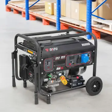 Générateur professionnel Rato R6000 D-L2 de 6 kW avec régulateur de tension automatique (AVR)