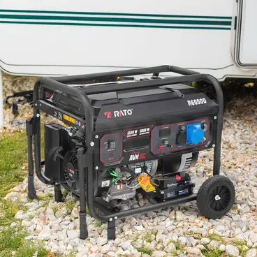 Générateur professionnel Rato R6000 D-L2 de 6 kW avec régulateur de tension automatique (AVR)