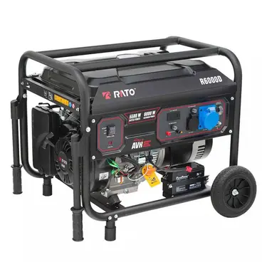 Générateur professionnel Rato R6000 D-L2 de 6 kW avec régulateur de tension automatique (AVR)