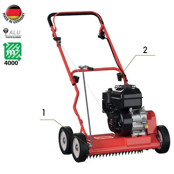 Sabo 45 Pro V - Aérateur poussoir en aluminium 4000 m²