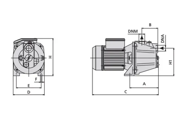 Speroni CAM 40 - Pompe électrique auto-amorçante Dessin