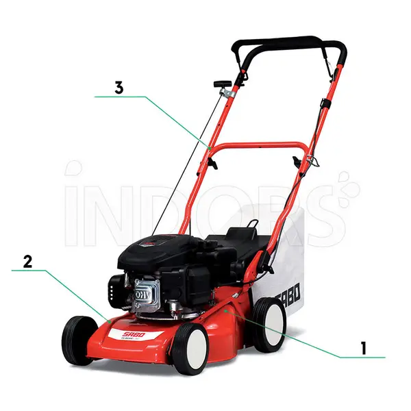 Tondeuse à gazon à essence Sabo 40 Classic 139 cm3