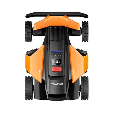 Vue de face de la tondeuse robot professionnelle Segway Terranox CM120M1 pour pelouses commerciales et espaces verts