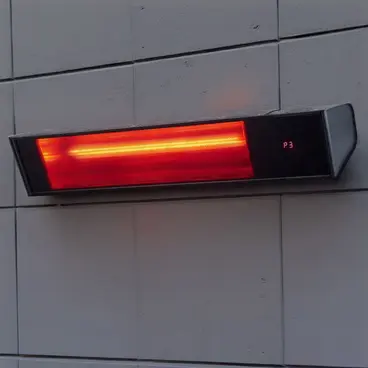 Lampe chauffante infrarouge extérieure Sined Caldo Vetro Nero 2000 WiFi