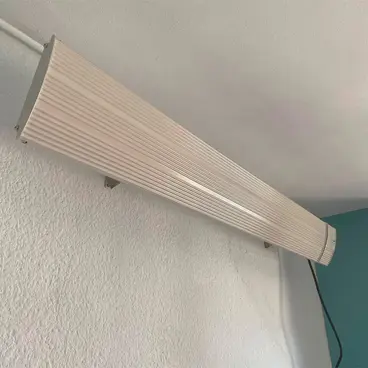 Chaleur blanche sinueuse - Lampes chauffantes infrarouges d'extérieur