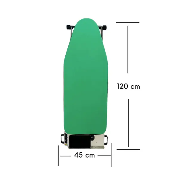 Dimensions de la table à repasser professionnelle Synthesis Evo No Limit Vapo