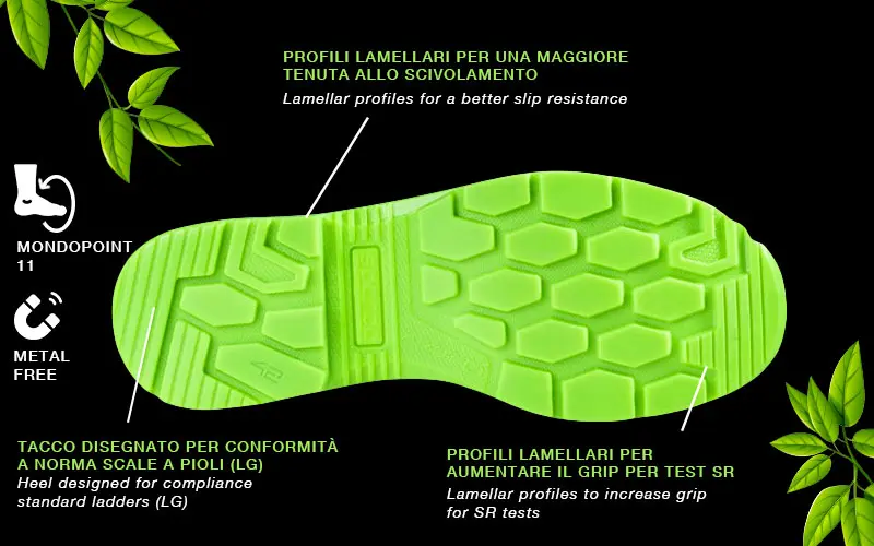 Sparco Indy-e Forester ESD S3S SR LG - Chaussure de sécurité éco-durable à pleine efficacité