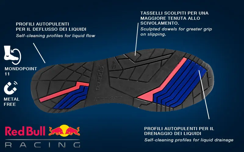 Sparco Gymkhana Red Bull ESD S3 SRC HRO - Chaussure de sécurité pour course en salle