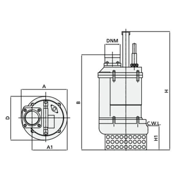 Speroni SK 40-50 - Pompes submersibles pour le drainage de chantiers et d'ouvrages de génie civil